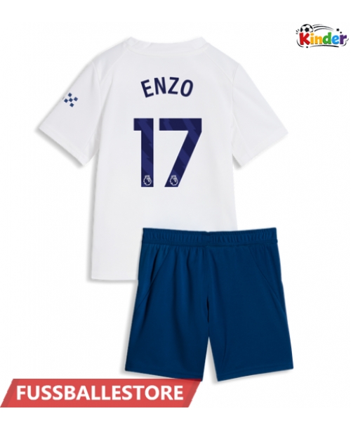 Günstige Manchester City Enzo Fernandez #17 3rd trikot Kinder 2026-27 Kurzarm (+ Kurze Hosen)